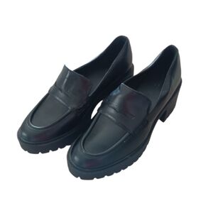 UNIVERSAL THREAD MARY JANE Target Women's Black Chunky Loafers Shoes Platforms